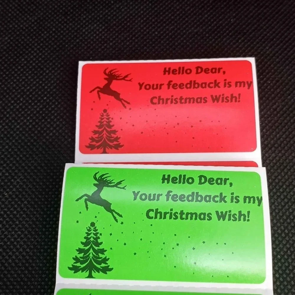 💙100 Christmas Wish- Shipping Labels Thermal Packaging Stickers 2.25